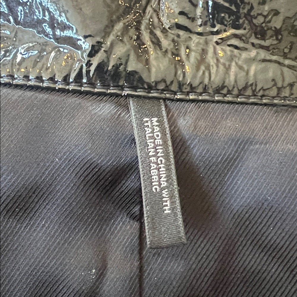 Helmut Lang Glossy Black Jean Jacket Style Jacket Italian Fabric - Picture 7 of 13
